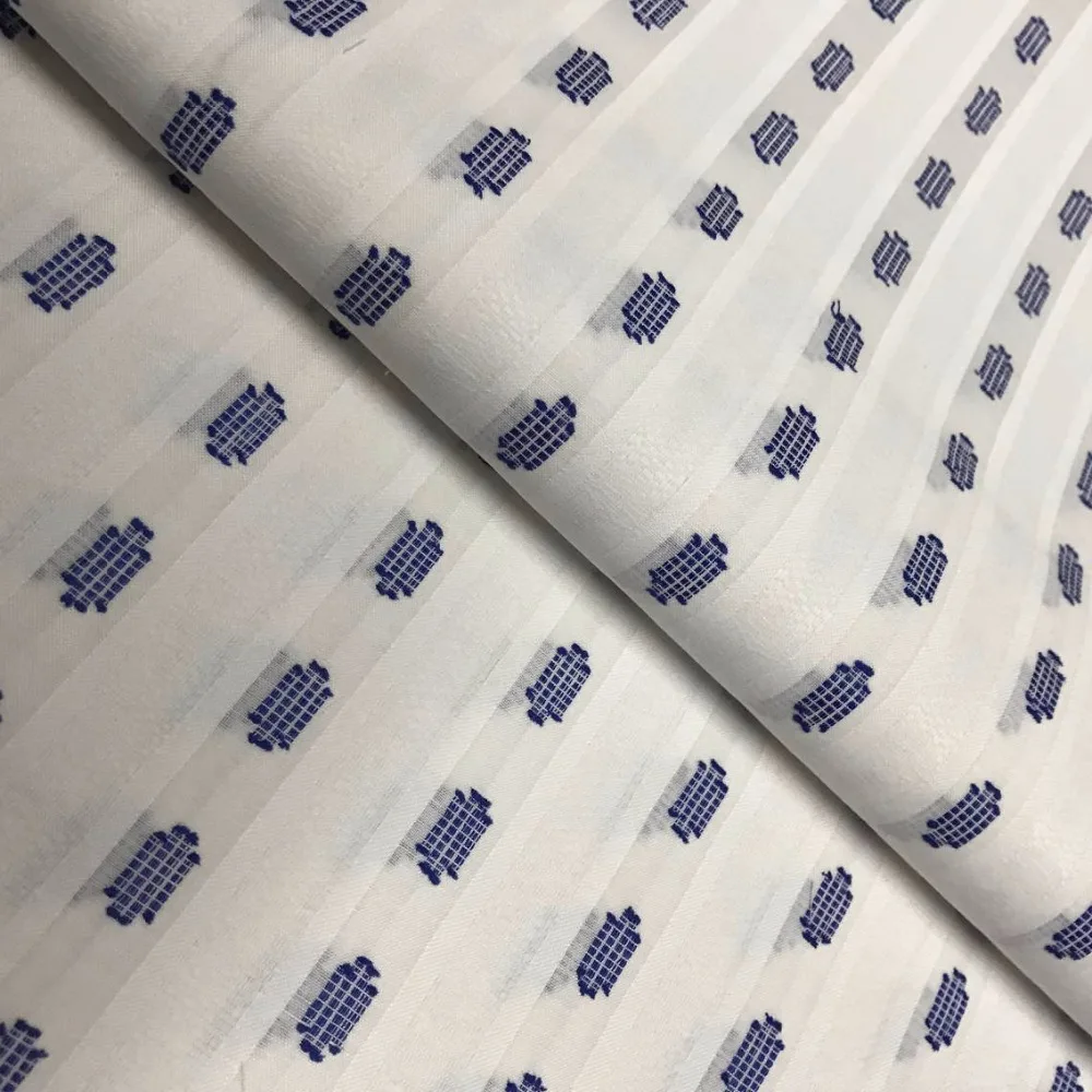 

New Nigeria Cotton Soft Atiku Fabric Soft Cotton African Stripe Pattern Atiku Material For Making Men Garment 10 Yards 30