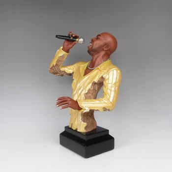 

European and American Famous Music Star Singer Resin Figures Large Sculpture Ornaments Home Bar Decoration and Gift
