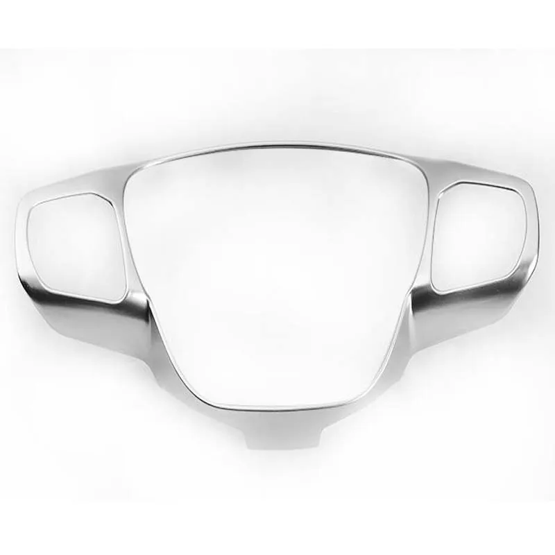 

For Ford Focus 2019 Car Accessories Steering Wheel Sequins Decorative Frame Cover Trim Sticker ABS Silver Interior Car Styling