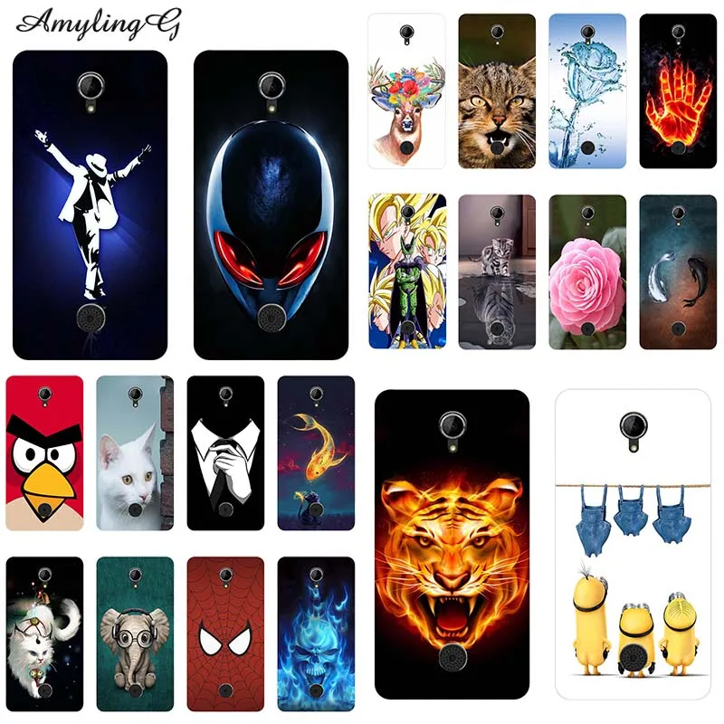 

Cover Cute Animal Cat Printing Case For BLU R1 HD / WiKo U FEEL Ufeel Cover Relief Cartoon Design Soft Silicone Funda Skin Coque