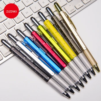 

Multifunctional ballpoint pen Screwdriver level instrument capacitive touch screen head ruler function signature Pen