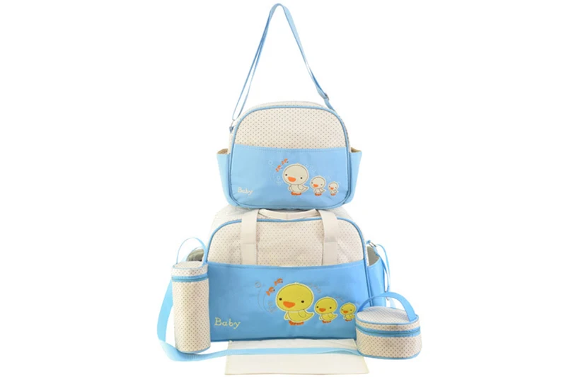 5 шт./упак. сумка для подгузников для мамы утка Животное мультфильм для мамочек для ухода за ребенком сумка для ухода за ребенком легкие большие сумки для путешествий