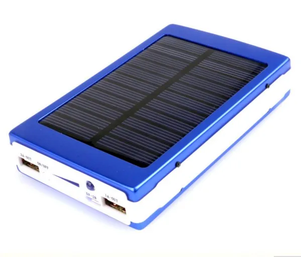 High Capacity LED Real 8000mAh Solar Energy Mobile Power Bank 8000 mah