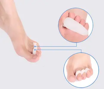 

200 Pairs/lot Silicone Toe Bunion Corrector Toe Separator Thumb Bone Overlap Adjuster Toe Sets Hallux Valgus Orthotics Feet Care