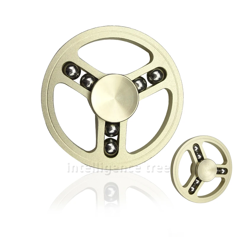 

100Pcs/Lot Wheel Fidget Spinner Fingertip Finger Tri-Spinner Metal Hand Spinner Fidget For Adult ADHD Decompression Toys Gift