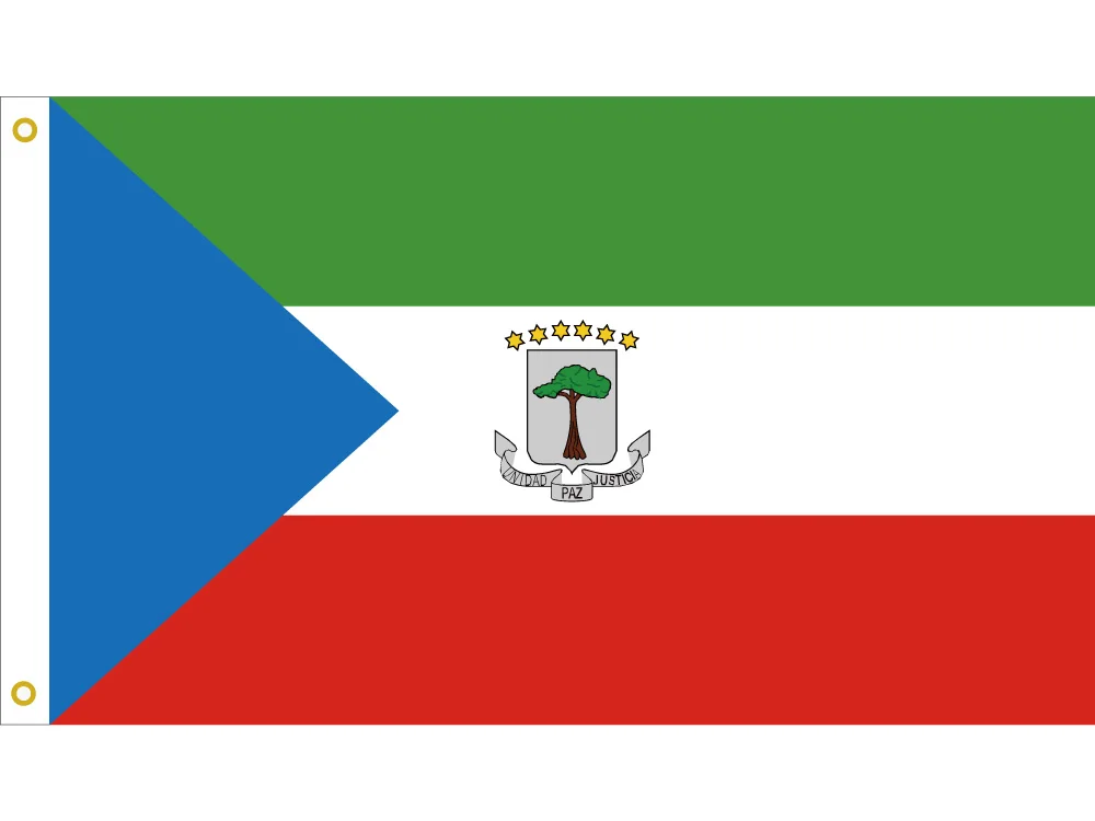 

90*150cm/60*90cm/40*60cm Flying Flag 15*21cm hand flag Republic Of Equatorial Guinea National Flag 3x5ft Printed Banners