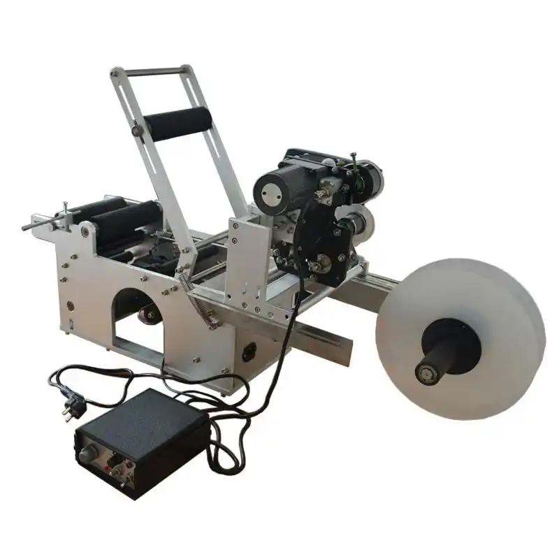 automatic round bottle labeling machine labeler with code printer