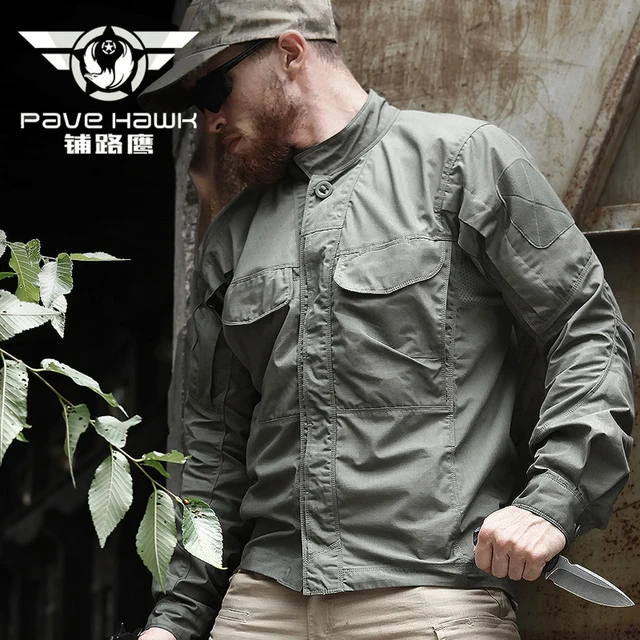 Cotton Shirts Men Dress Long Sleeve Breathable Waterproof Quick Dry Shirt Outdoor Sports