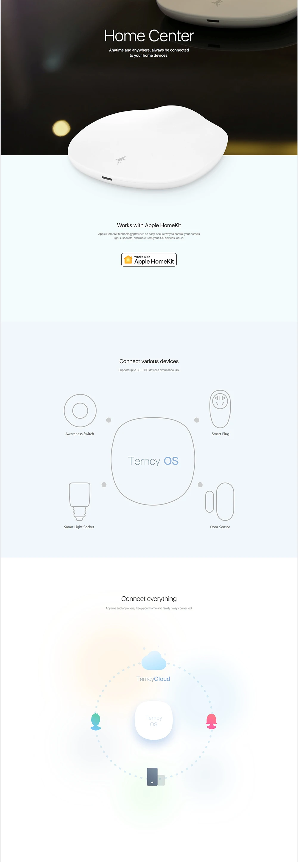 HomeKit работа XiaoYan умный дом центр WiFi Пульт дистанционного управления для iOS и Android английское приложение