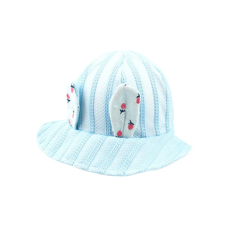 Bunny Ears Mesh Baby Hat For Girls Panama Summer Baby Bucket Hat Breathable Beach Sun Cap Girl Panama 3-12M Baby Girl Clothing  (8)