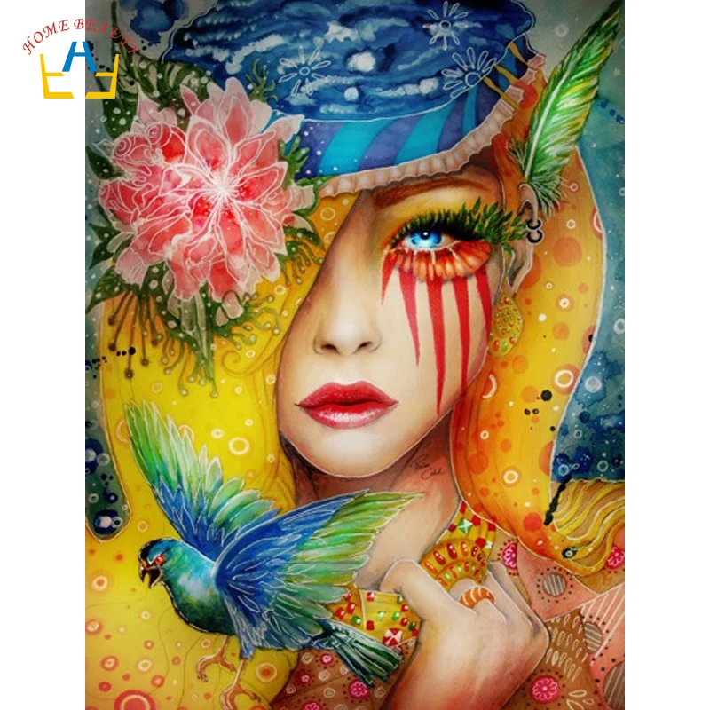 

acrylic paints painting by numbers on canvas abstract women wall pictures for living room home decoration diy art gift PH9488