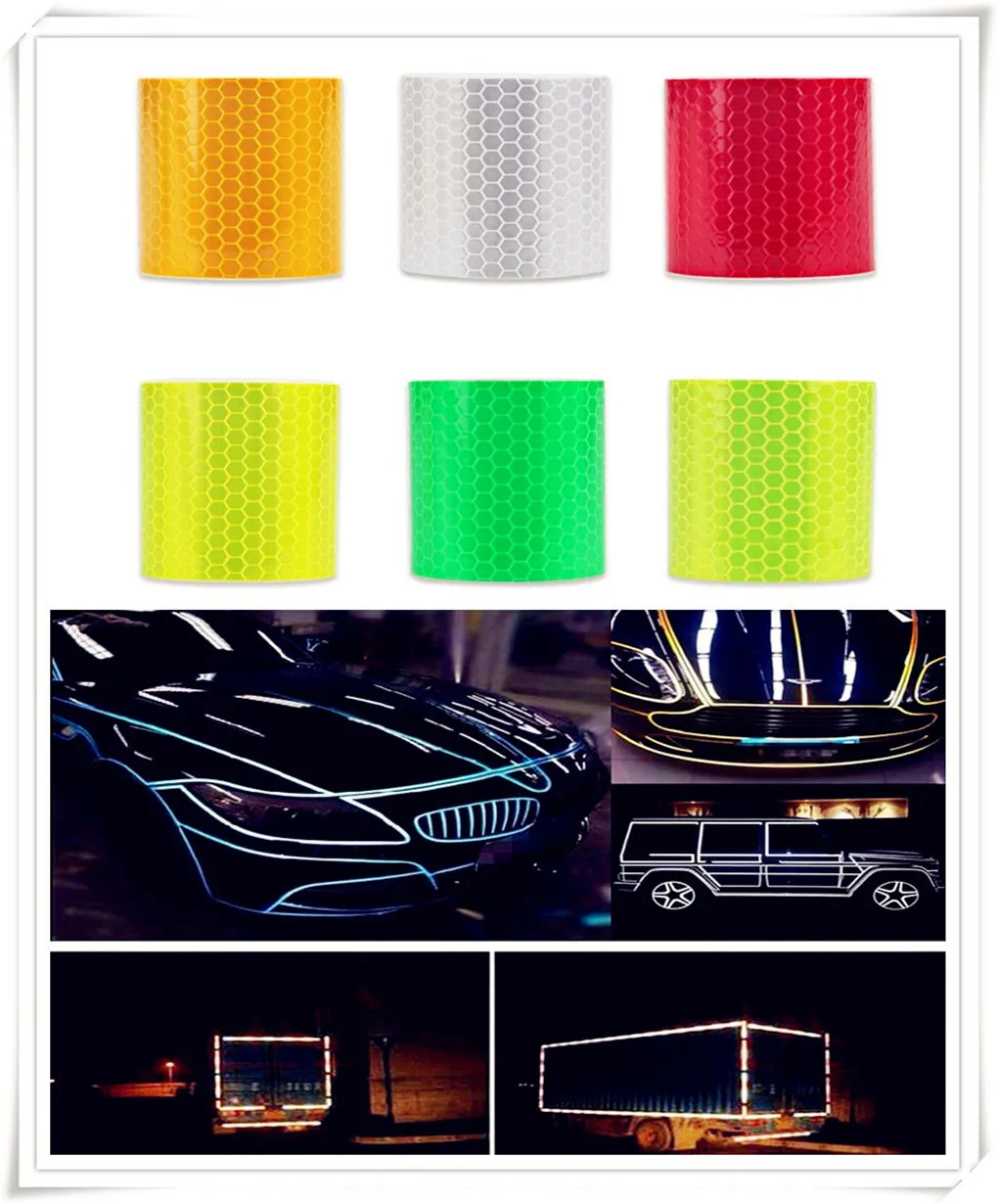 

Car Accessories Reflective Sticker Decal Warning Tape Film for Renault Alaskan Trezor Talisman Kwid Espace Kangoo