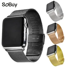 Lxsmart for Apple font b Watch b font Series iwatch 1 2 3 band stainless steel