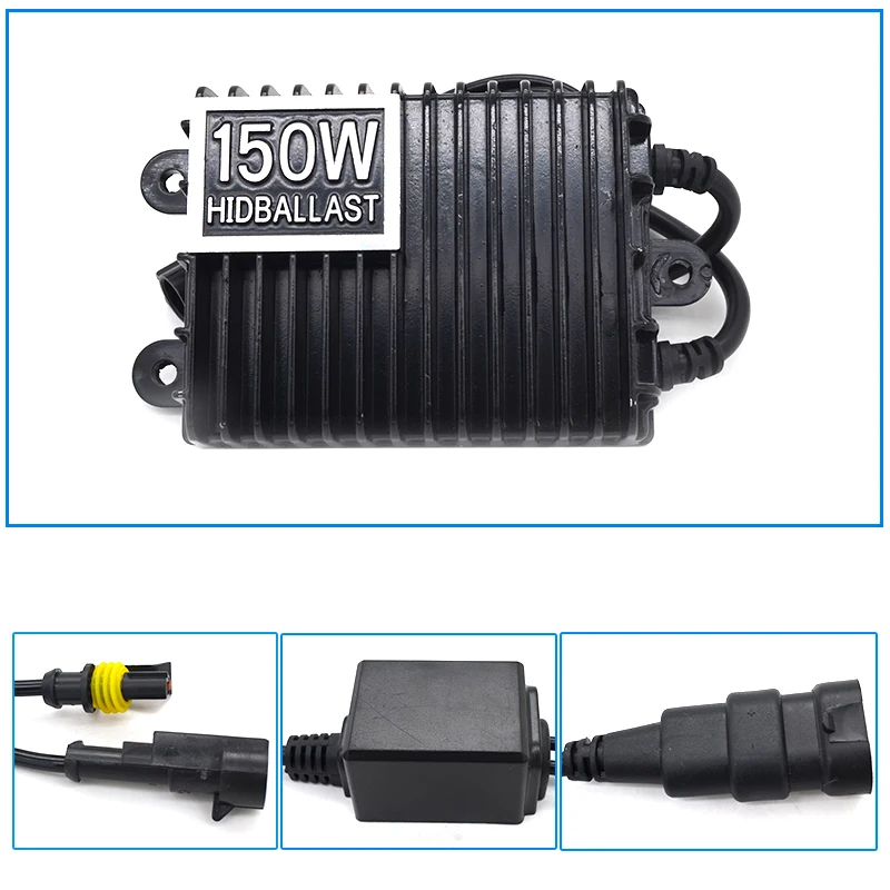 High Power AC 12V 150W HID Ballast Xenon Kit H1 H7 H11 HB3 HB4 D2H Car Headlight Bulb 3000K 4300K 6000K 150W Xenon Ballast Kit (3)