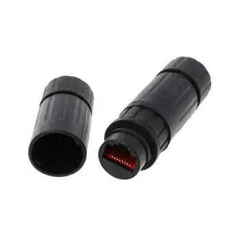 

Lan Coupler RJ45 Waterproof Install Adapter Female to Female Jack Inline Connector Extender Protector Plug Cable Outdoor