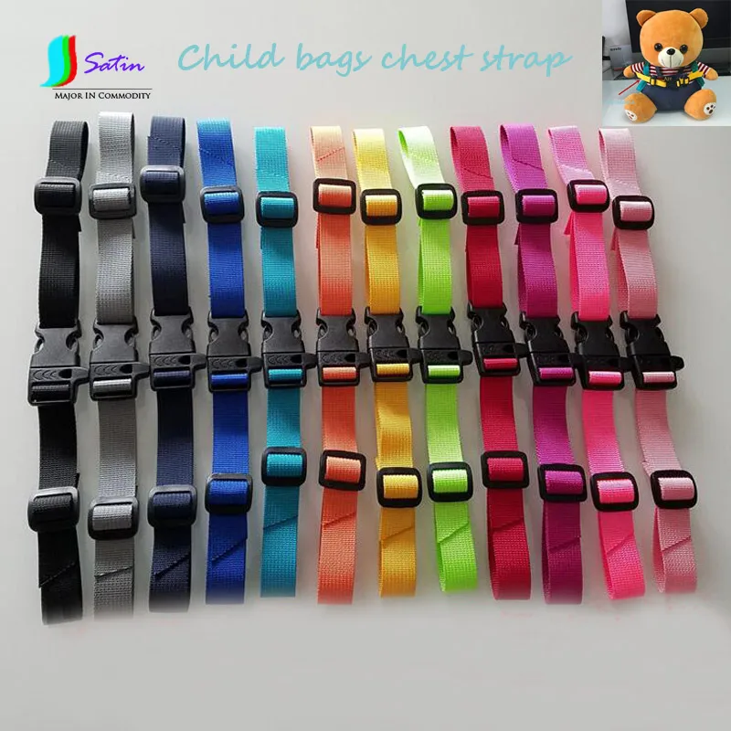 Colorful Student Children's Bag Chest Strap,Adjusted Non slip Bag
