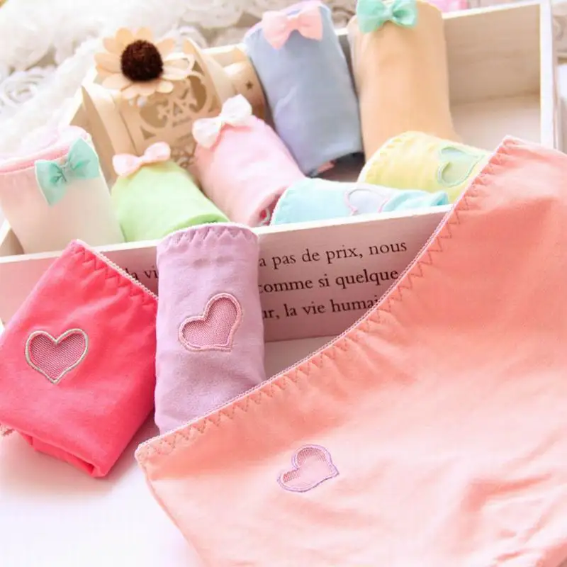 Трусики с мороженым для девочек 6 предметов/упаковка Детские трусики из хлопка