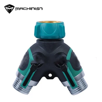 

1pc Garden joint metal quick joint water pipe joint shower joint Y double pass splitter For cleaning car wash