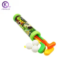 Golf training Toy for Kid plastic sport Toys Set of 3 Golf Clubs,3 balls Children game golf accessories