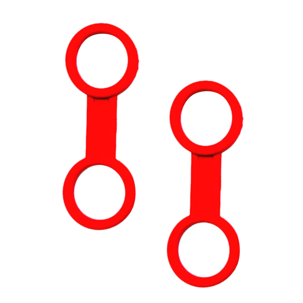 Pack of 4pcs Universal Scuba Diving Dual Ring Silicone Snorkel Keeper Quick Release Holder 