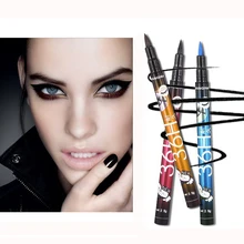 Черная жидкая подводка для глаз, водостойкая, стойкая, коричневая, синяя, фиолетовая, деловая ручка, косметический карандаш для макияжа глаз