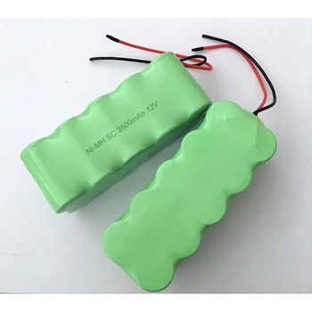

1pcs 12v 3500mah ni-mh sc battery pack nimh rechargeable battery baterias 12v for sweeping robot vacuum cleaner
