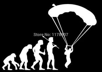 

Skydiving Parachute Open Sky Sticker Car Rear Windshield Truck Bumper SUV Door Laptop Kayak Vinyl Decal 8 Colors