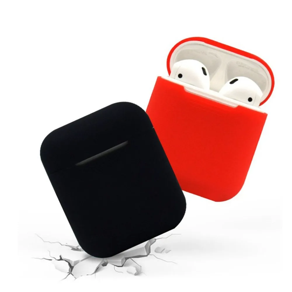 Dpower TPU Silicone Bluetooth Wireless Earphone Case For AirPods Protective Cover Skin Accessory for Apple Airpods Charging Box