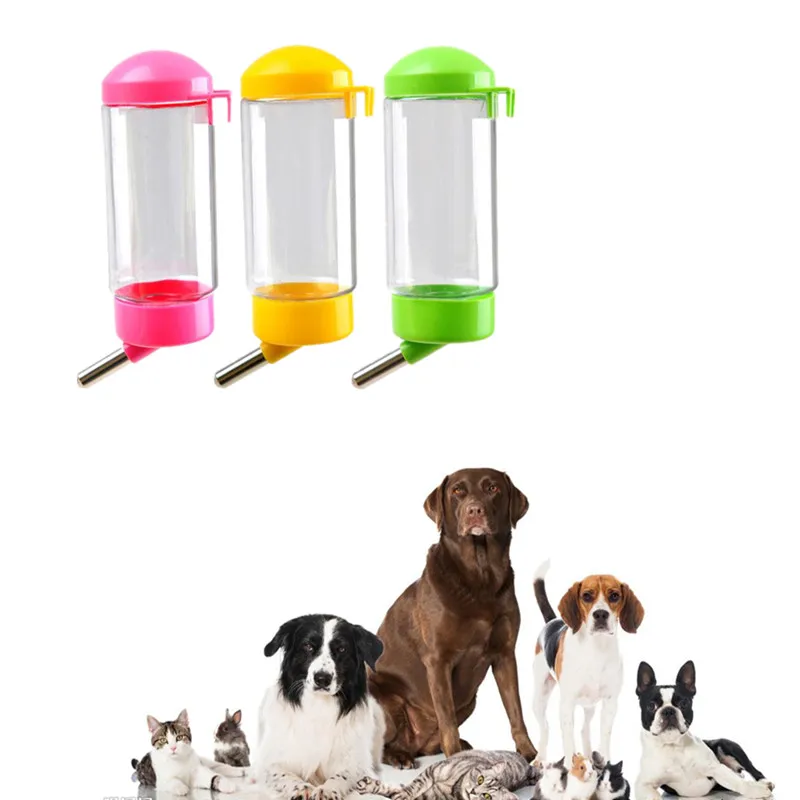 

350ml Hanging Water Bottle for Pet Puppy Cat Rabbit Small Animals Feeders Automatically Feeding Water Drinker
