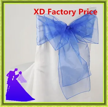 

sale promotion 100pcscolorful organza chair sash For Wedding Party Decoration