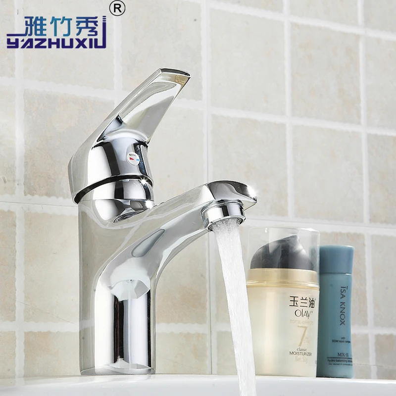 Single wash basin bathroom toilet water sinks into the hot and