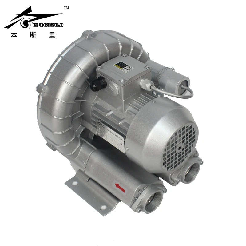 

Side Channel Ring Blower 0.75kw vacuum pump air blower Regenerative Blower and For Paper Cutting Machine