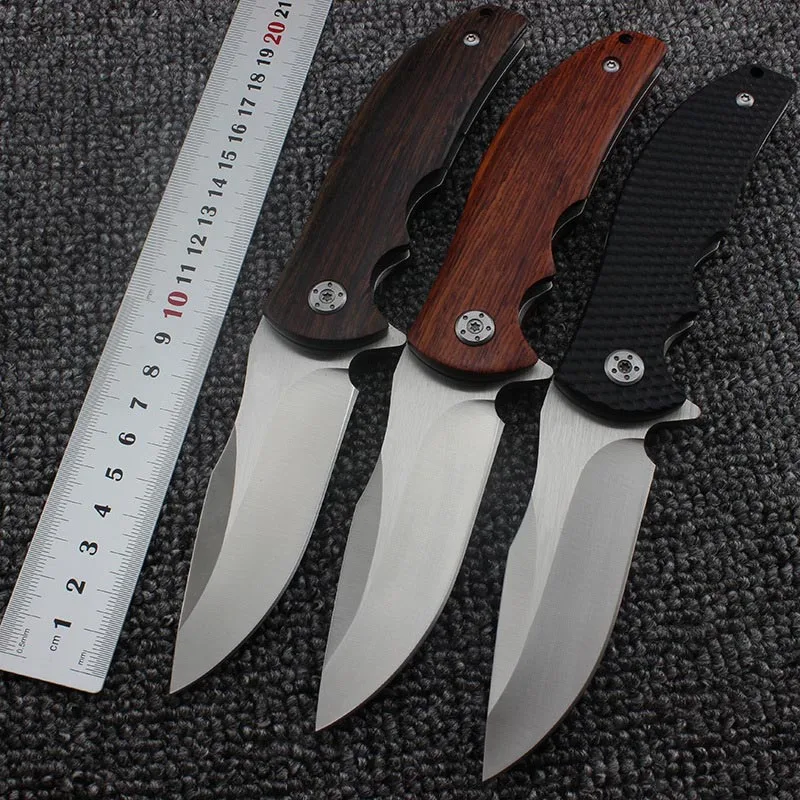 

Brave Fighter 58HRC 9cr18mov blade G10 or wood handle bearing folding knife tactical knife hunting tool camping outdoor EDC tool
