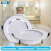 4 pçs pode ser escurecido à prova ddimmable água led para baixo luzes 5w 7 9 12 15 downlight luz do ponto lâmpada de teto ao ar livre para lâmpada do banheiro