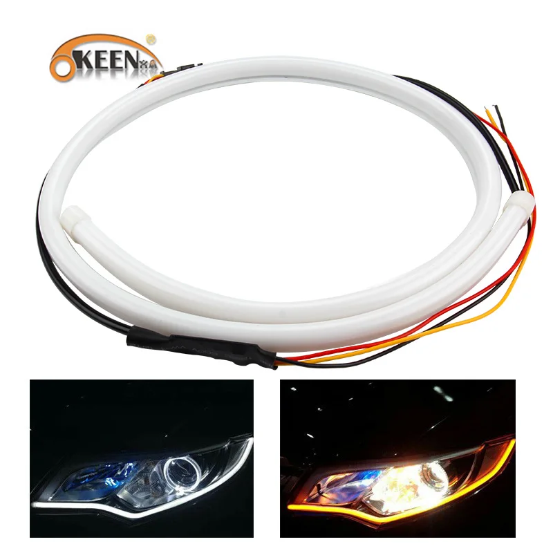 OKEEN Angel Eye универсальные дневные ходовые огни 85 см гибкий светодиодный трубчатый