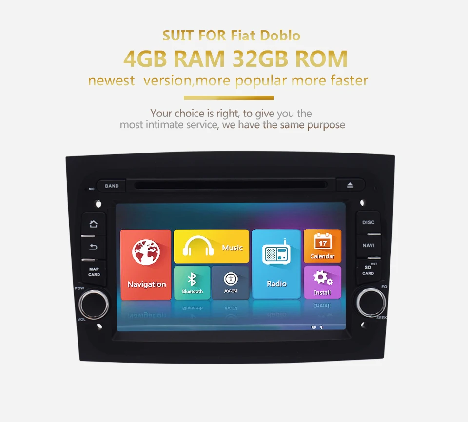 Excellent KiriNavi Car Radio For FIAT Doblo 2016 7" HD Touch Display Android 6.0 Auto Audio GPS Bluetooth Navigation Multimedia Players 3 Excellent KiriNavi Car Radio For FIAT Doblo 2016 7" HD Touch Display Android 6.0 Auto Audio GPS Bluetooth Navigation Multimedia Players 3