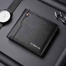 

Luxury Brand Men Wallet Male Zipper Card Holder PU Leather Men's Small Coin Wallet Carteira Masculina Short Wallet