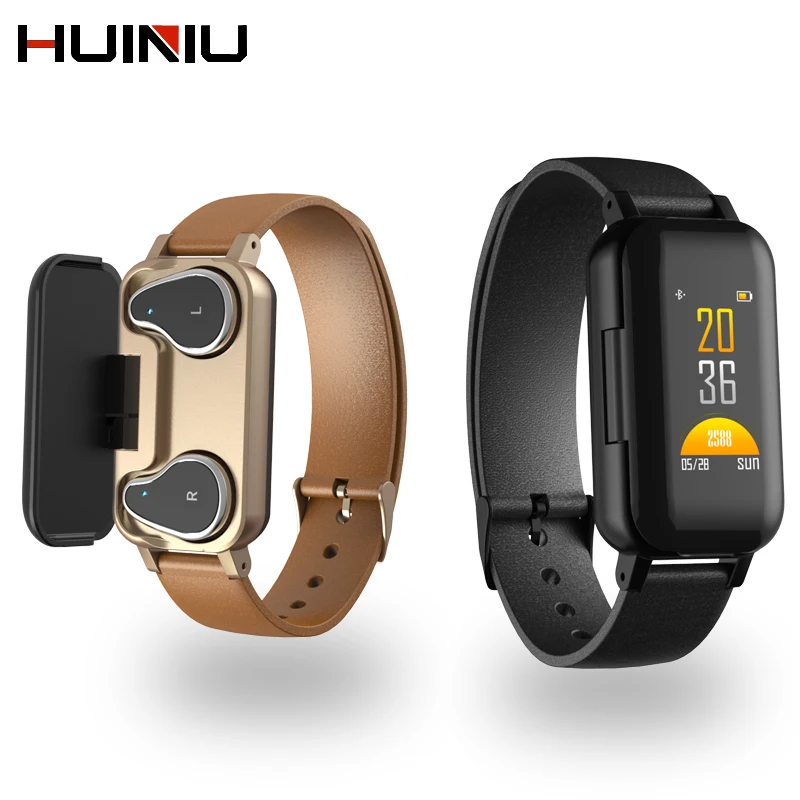 

Smart Bluetooth Headphone Phone Call Reminder Fitness Bracelet Heart Rate Monitor Smart Wristband Sport Watch Life Waterproof