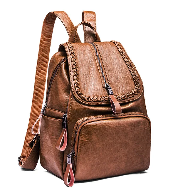 

Simple Style Casual Large Capacity School Backpack Preppy Style Shoulder Bag Travel Bag Ipad Poacket Knitting Bag Women Backpack