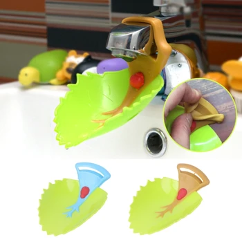 

Leaf Sink Extension Faucet Guide Sensor Children's Guide Sink Handwashing Tools Extension of The Water Trough Bathroom