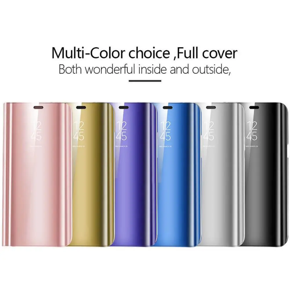 P30 Pro роскошный зеркальный флип чехол для huawei P20 Lite P10 P9 P8 mate 30 20 10 Honor подставка