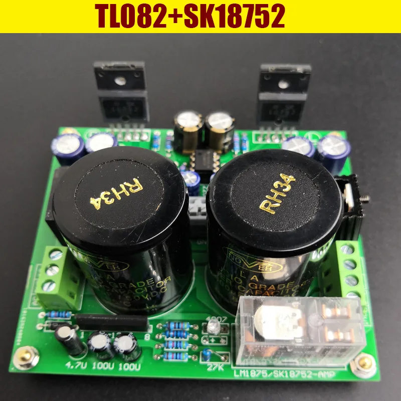 

TL082 + SK18752 HIFI fever 2.0 channel 50W+50W audio amplifier board