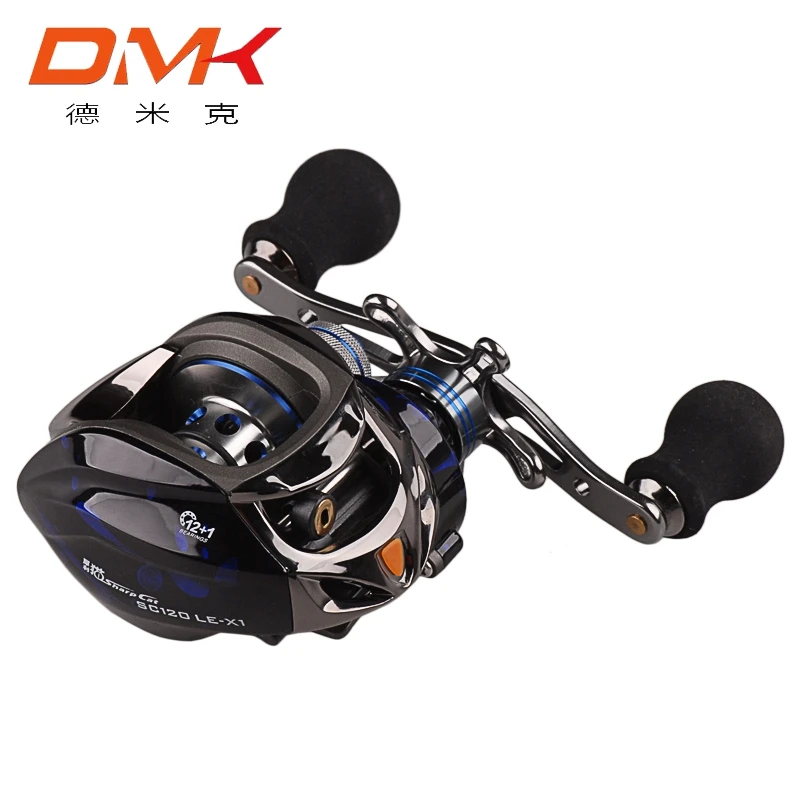 DMK 12 + 1 BB 6.3: 1 215 جرام اليد اليمنى الأزرق اللون جولة Baitcasting الصيد بكرة SC120LE-X1 Carretilhas دي Pescaria Pesca الكارب بكرة DMK 12 + 1 BB 6.3: 1 215 جرام اليد اليمنى الأزرق اللون جولة Baitcasting الصيد بكرة SC120LE-X1 Carretilhas دي Pescaria Pesca الكارب بكرة