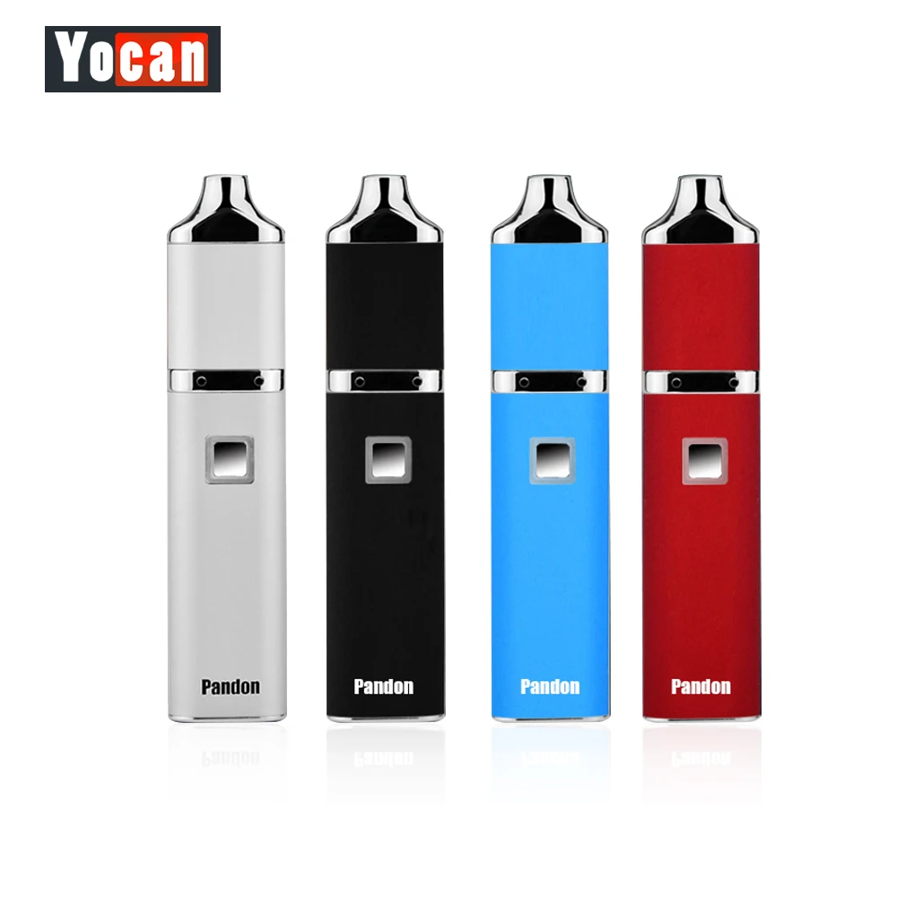 Original Yocan Pandon Quad Wax Pen 1300mAh Battery Wax Vaporizer Pens Quartz Dual Coil QDC Dry Herb Electronic cigarette