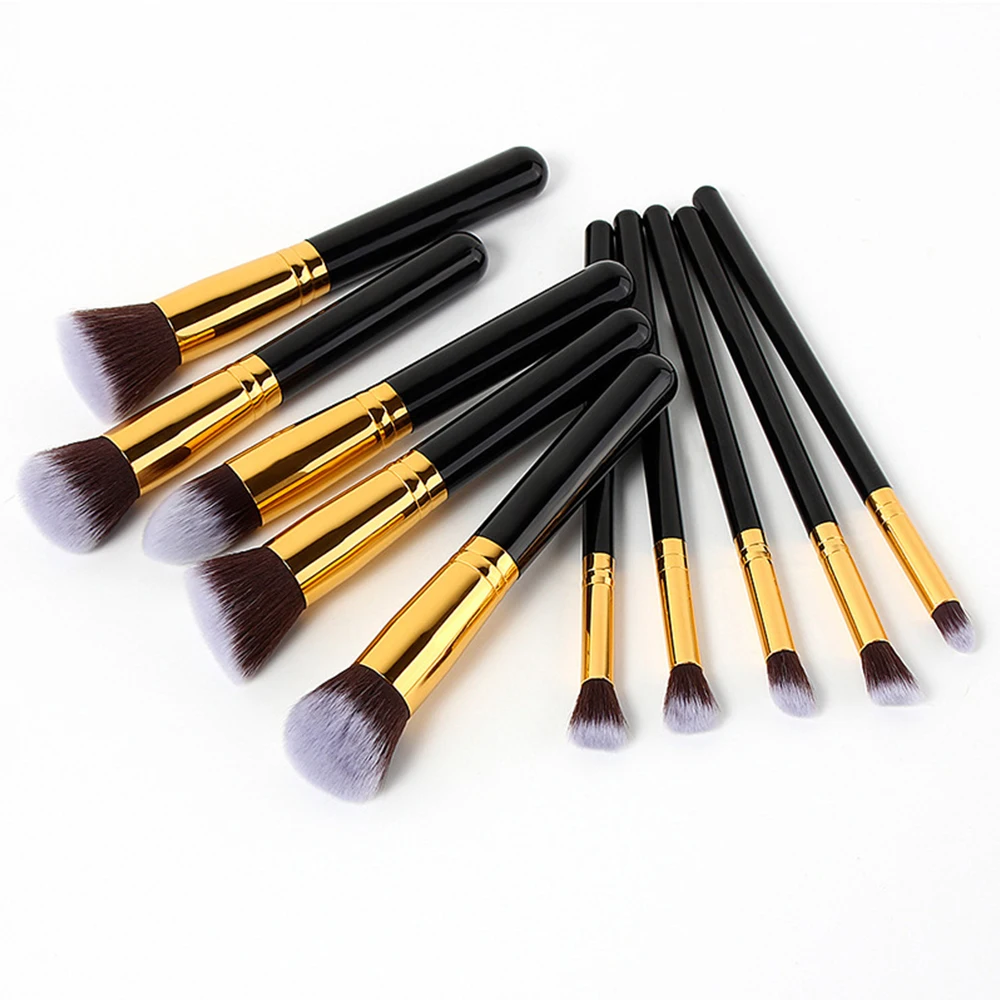 

10Pcs Makeup Brushes Tools Set Bulsh Powder Foundation Eyebrow Eye Brushes For Makeup Kit Professional Cosmetic Make Up Beauty