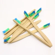DR. PERFECT 50 шт./лот 2 цвета головка бамбуковая зубная щетка окружающей среды деревянная бамбуковая зубная щетка для ухода за полостью рта мягкая щетина