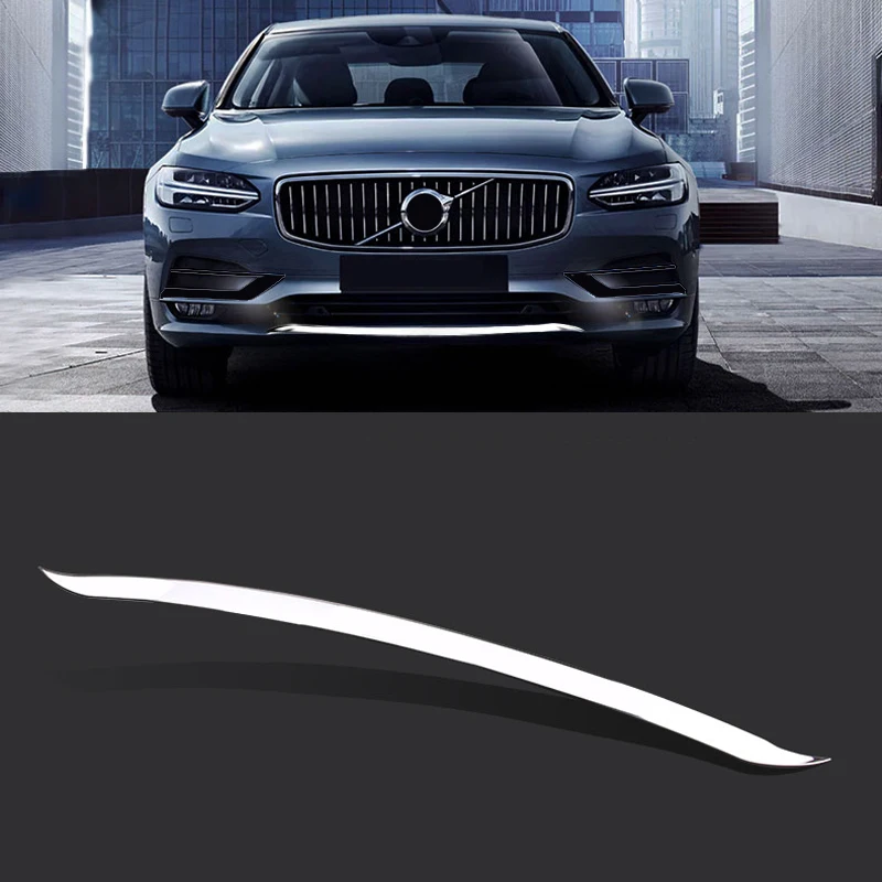 Для Volvo S90- аксессуары для автомобиля из нержавеющей стали, защита переднего бампера, защитная накладка, накладка, 1 шт