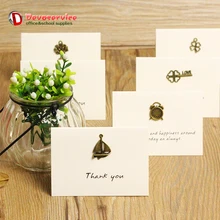 Лот из 6 винтажный ручной работы металлический конверт для поздравительной открытки открытка Рождество День Благодарения День рождения праздничные открытки для влюбленных подарки