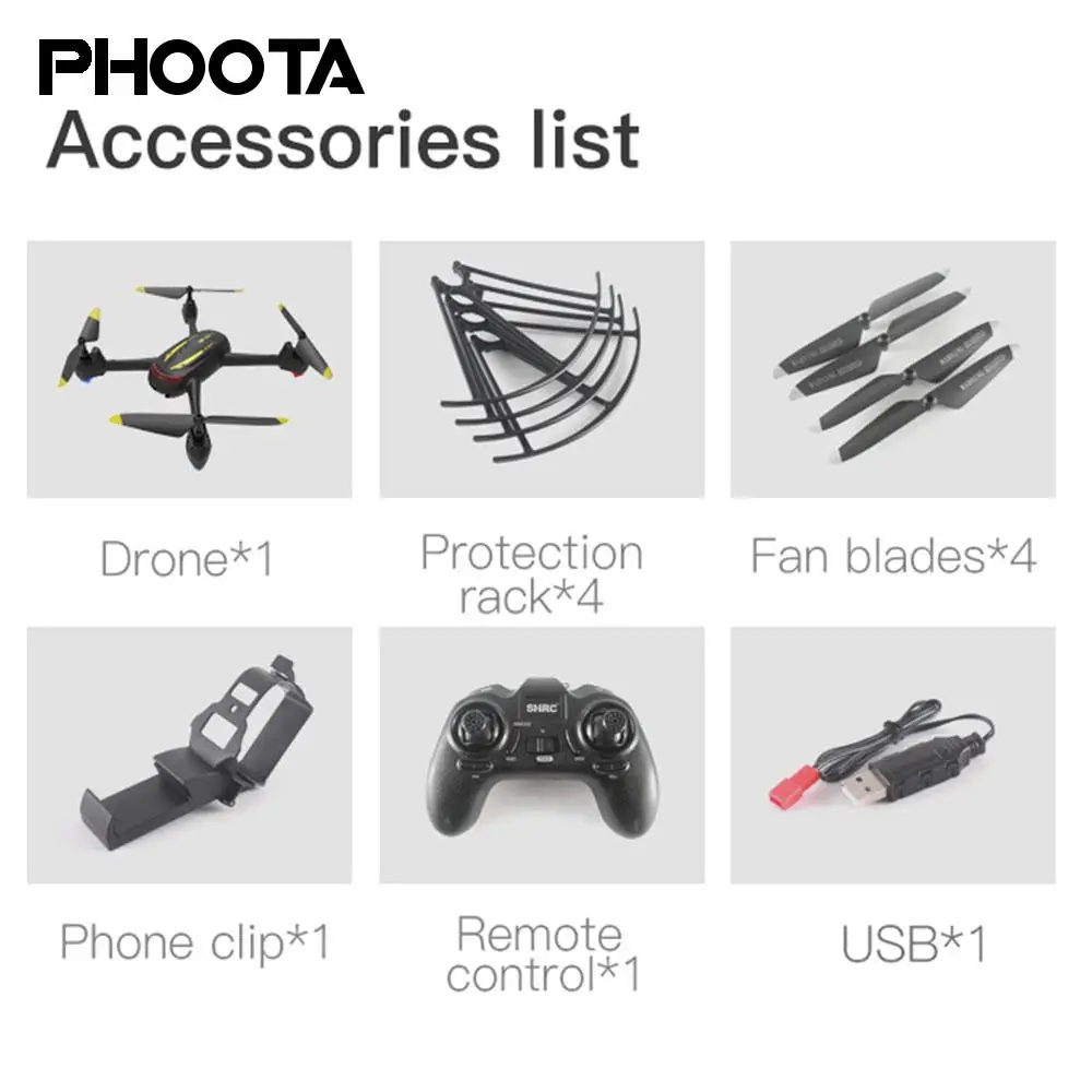 

Drone APP Remote 1080p Aircraft Premium LED Lighting Quadcopter One Key Landing