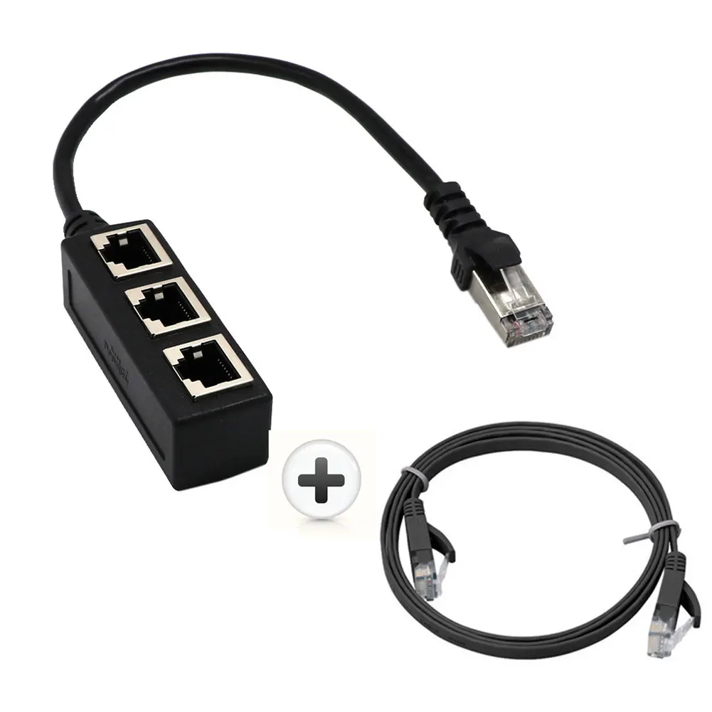 

Stable LAN Ethernet Adapter Internet Splitter Cable ABS RJ45 Plug Durable Accessories PCB Board 8-pin For AMAZON FIRE TV 3